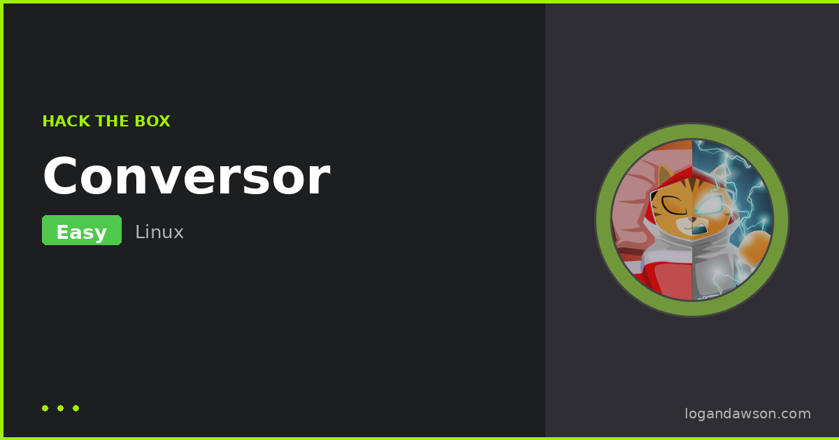 Conversor — Easy Linux machine walkthrough cover
