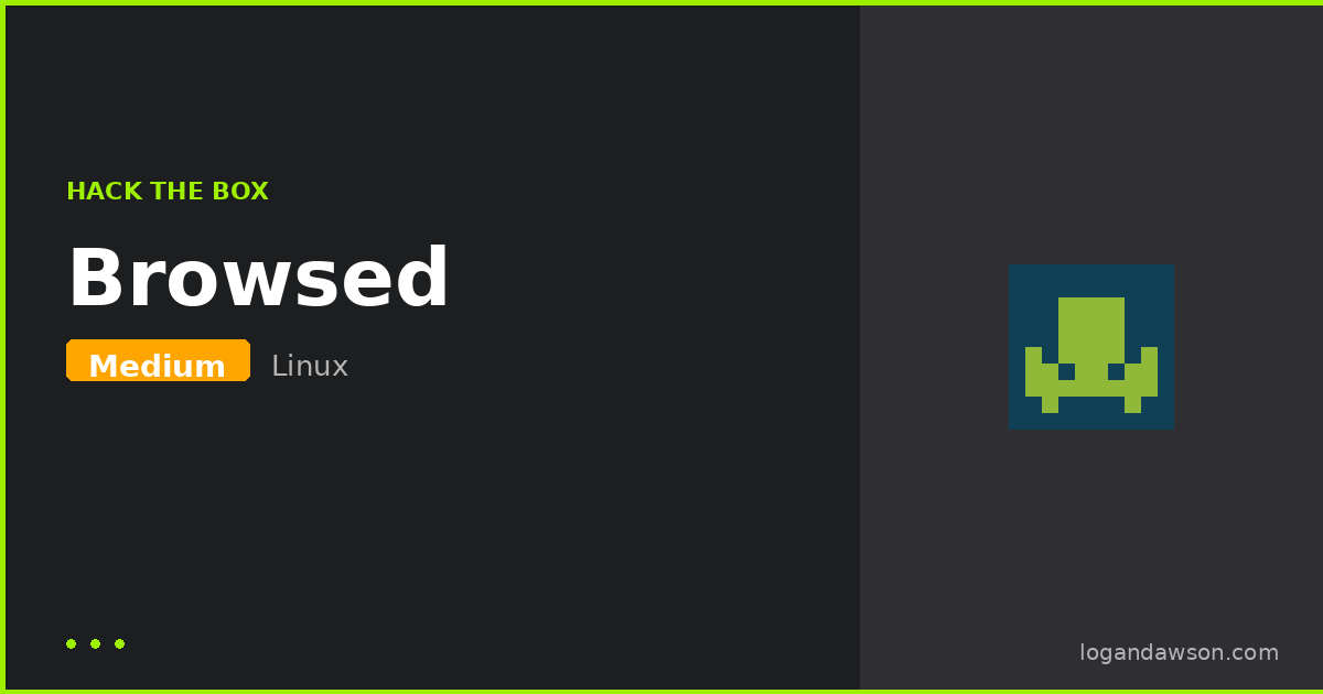 Browsed — Medium Linux machine walkthrough cover