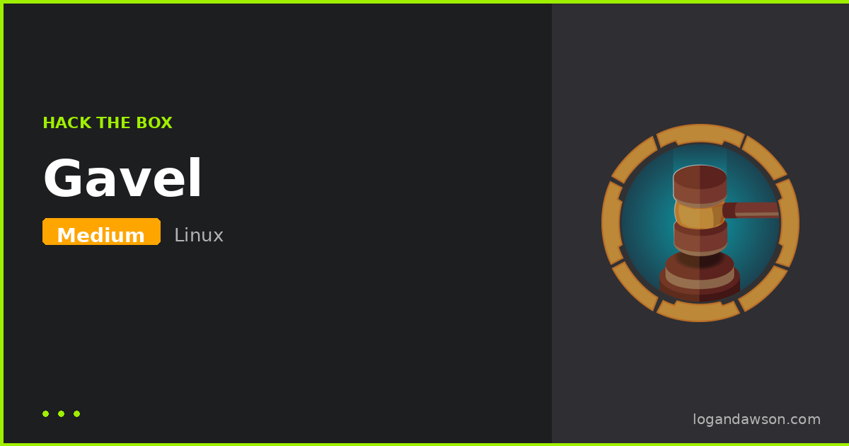 Gavel — Medium Linux machine walkthrough cover