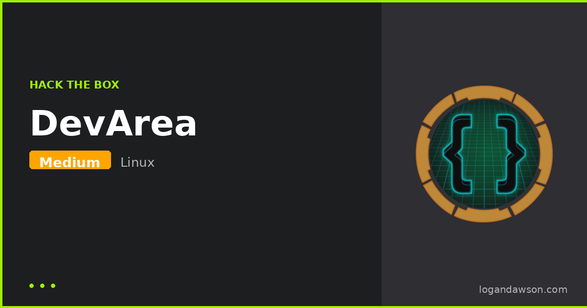 DevArea — Medium Linux machine walkthrough cover