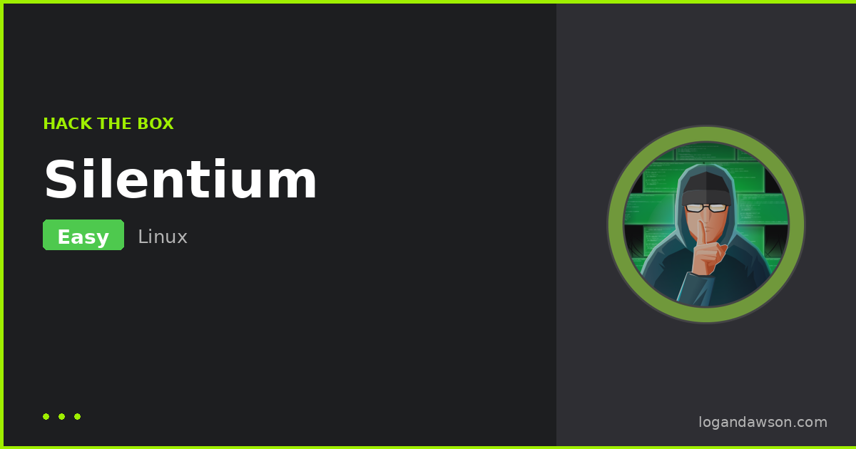 Silentium — Easy Linux machine walkthrough cover