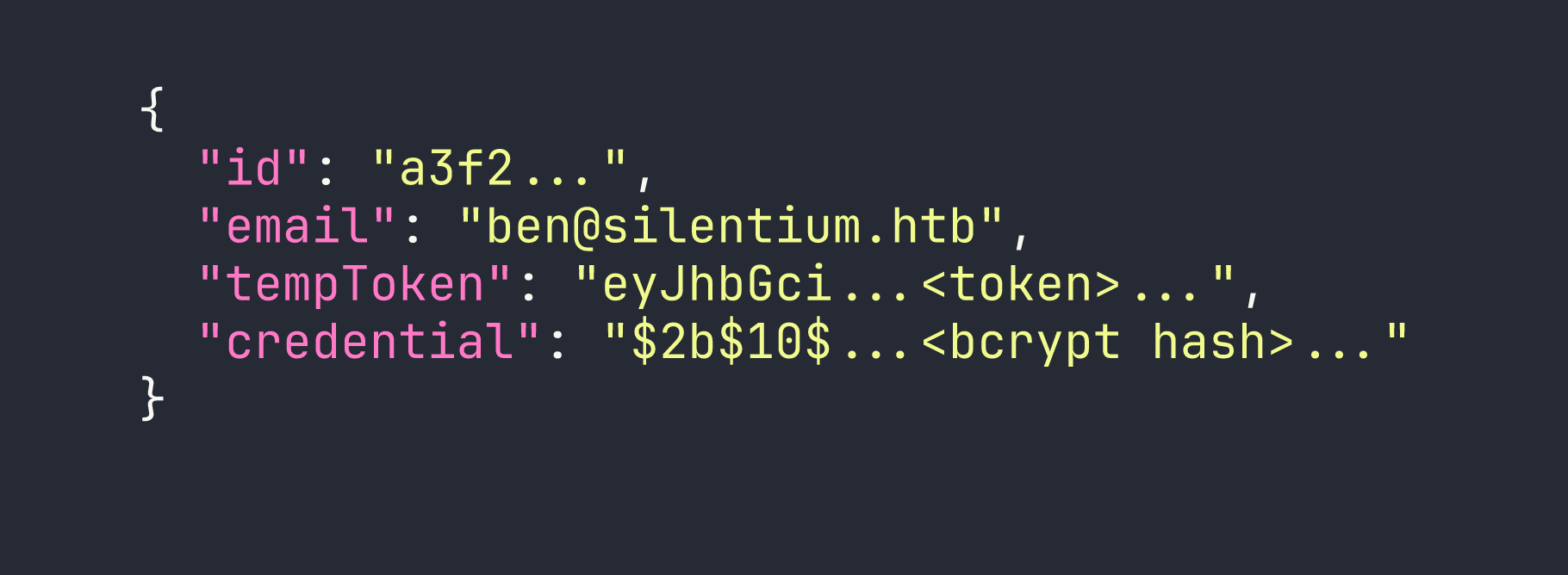terminal output